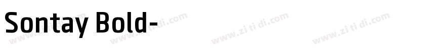 Sontay Bold字体转换